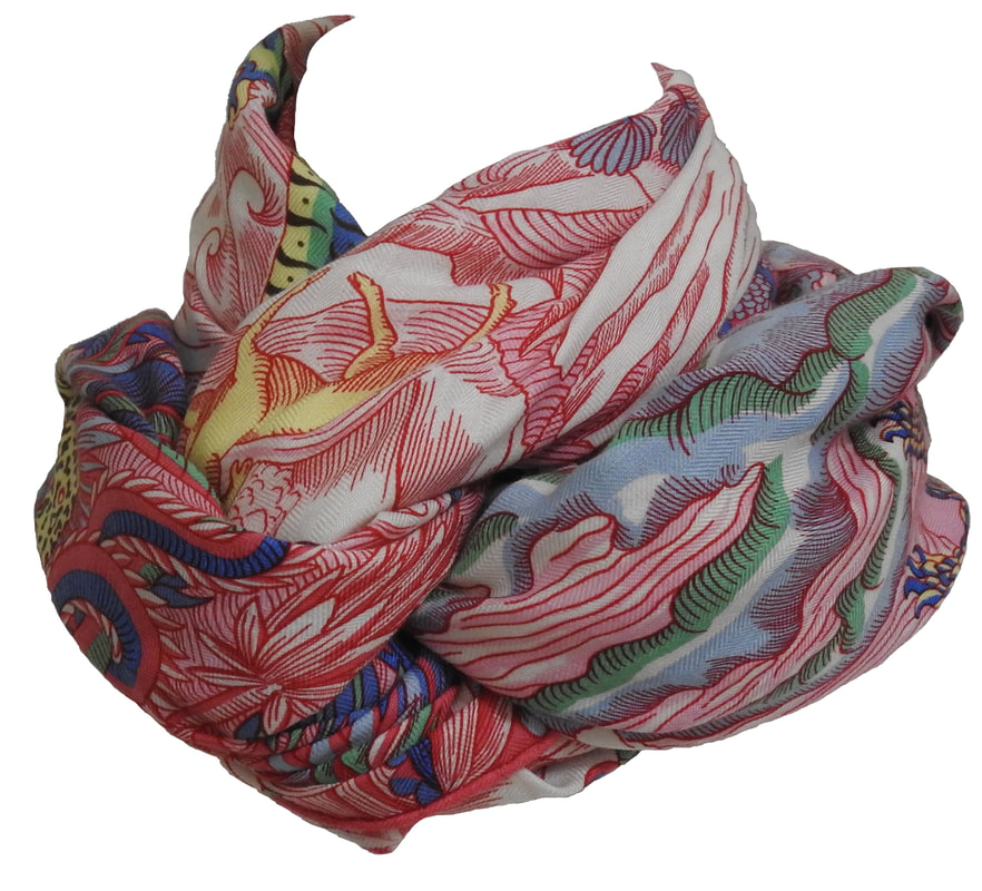 Picture of 140cm Hermes cashmere shawl: Cosmographia Universalisby Jan Bajtlik