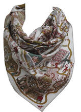 Picture of an Hermes 90cm Silk Scarf in a bib knot, Universelle Exposition by Jan Bajtlik