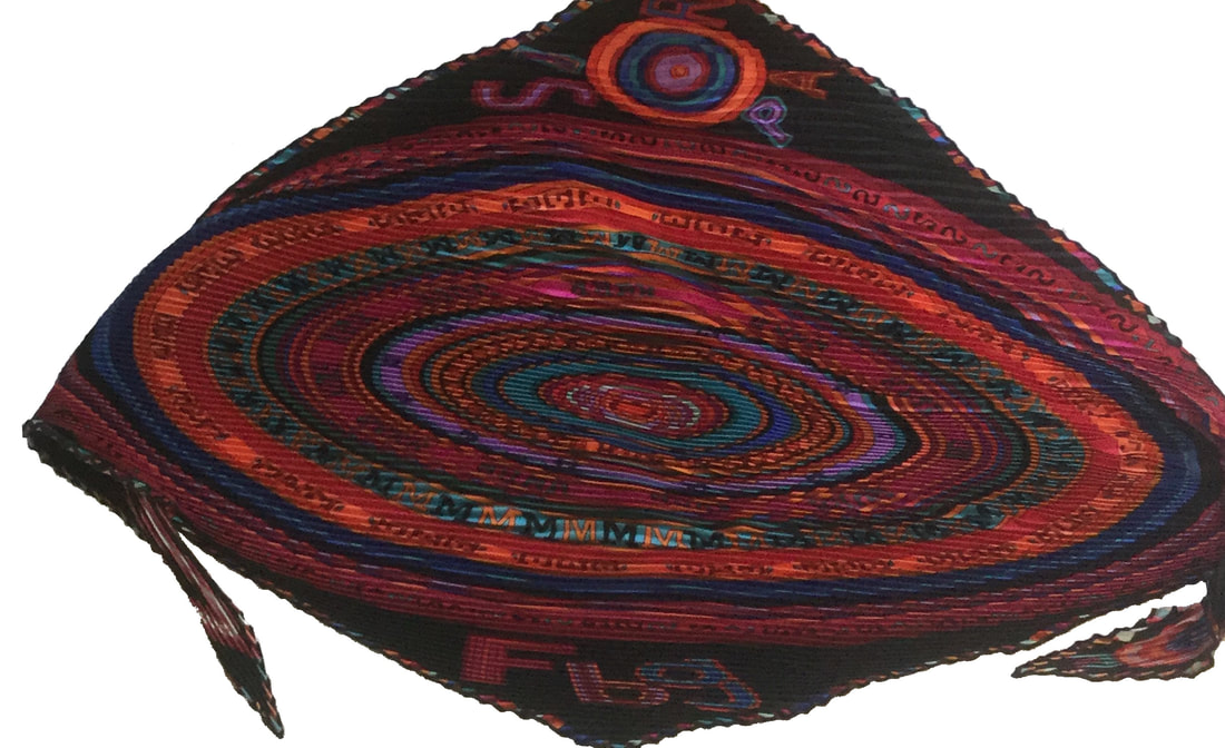 Picture of Hermes plisse silk scarf Tohu Bohu